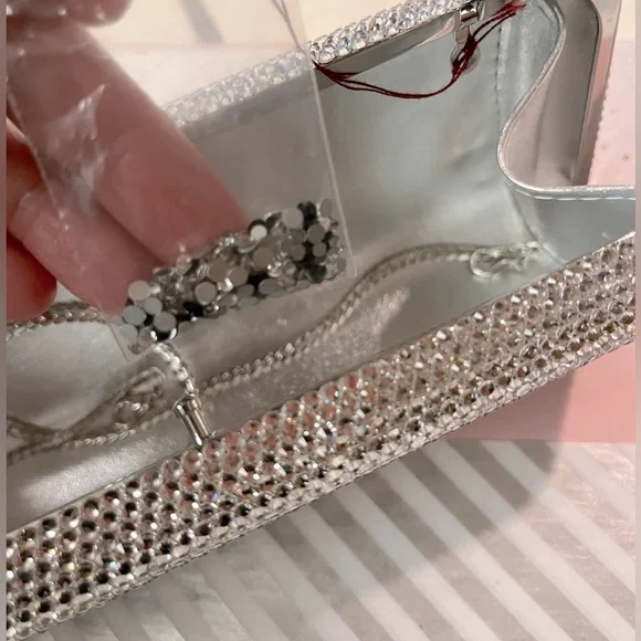 NWOT Crystal Bling Lauren Personalized Clutch / Purse - Picture 5 of 10